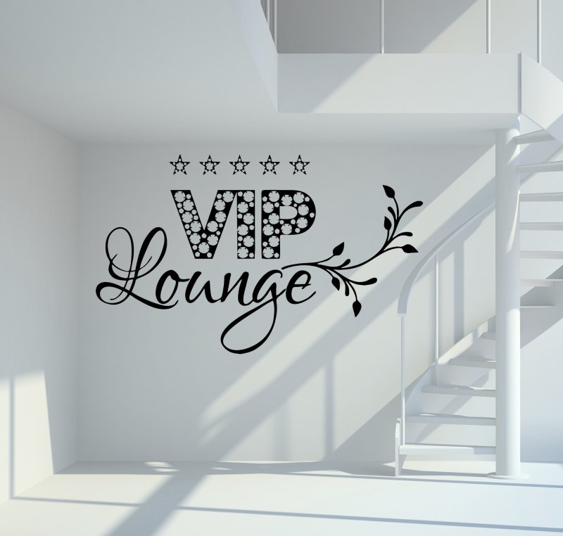 21009 VIP Lounge mit Sternen Wandtattoo